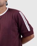 Long sleeve maroon t-shirt