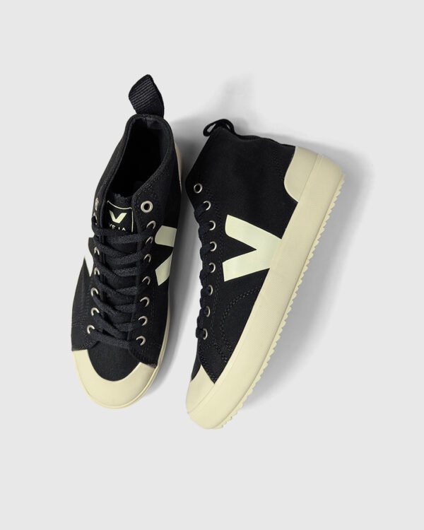VEJA Black High Top Nova Canvas