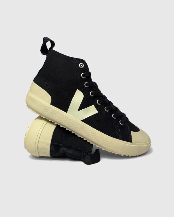 VEJA Black High Top Nova Canvas